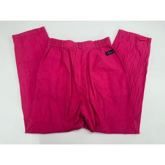 Tamaridge Womens Dress Pants Size 6 Pink Pleated High Waisted Trousers Vintage - Picture 5 of 11